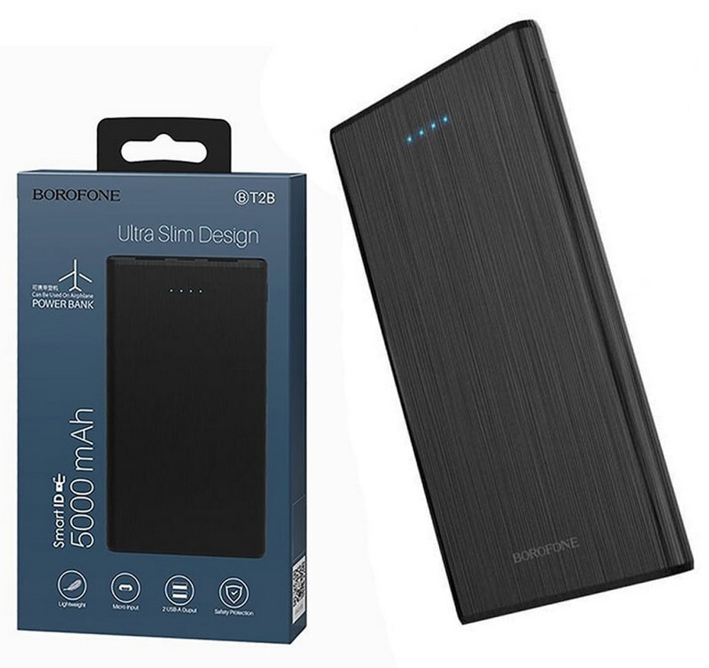 Портативный аккумулятор BOROFONE BT2B 5000 mAh (черный)
