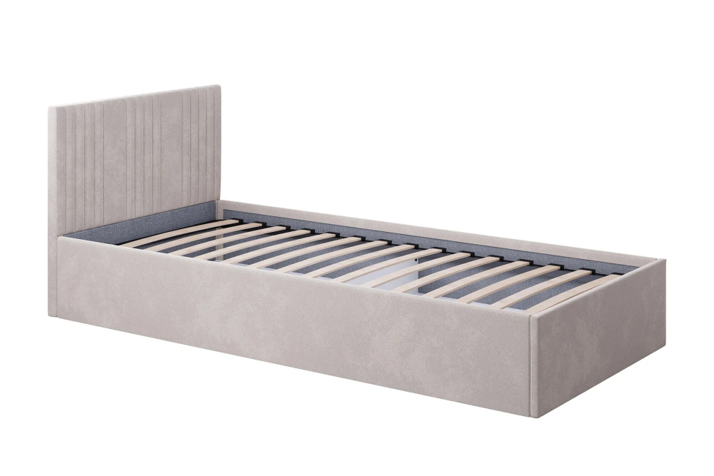 Кровать Поло с подъёмным механизмом, спальное место 90х200, лдсп, ткань велюр