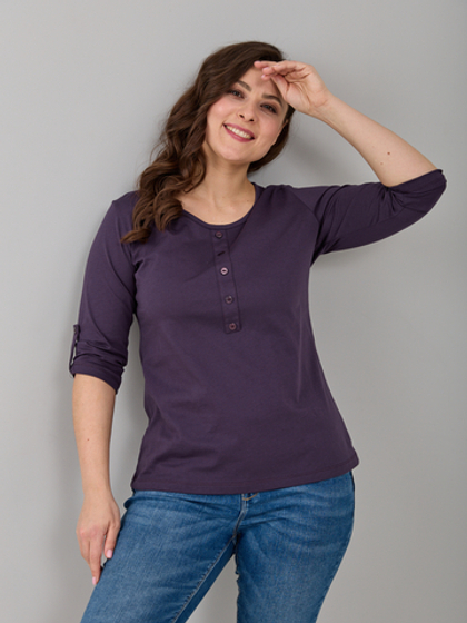 Лонгслив ЛНк-005/баклажан