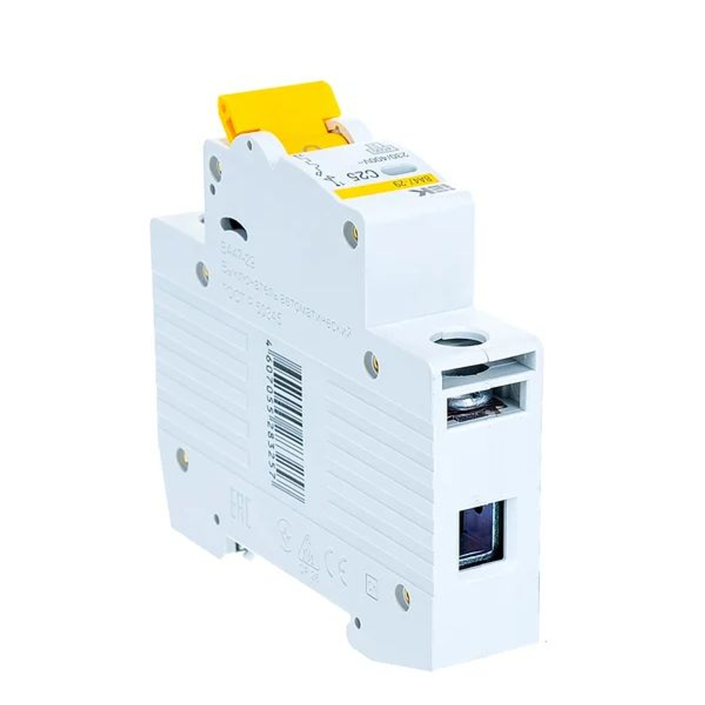 Выключатель автоматический однополюсный ВА47-29 25А C 4,5кА | MVA20-1-025-C | IEK