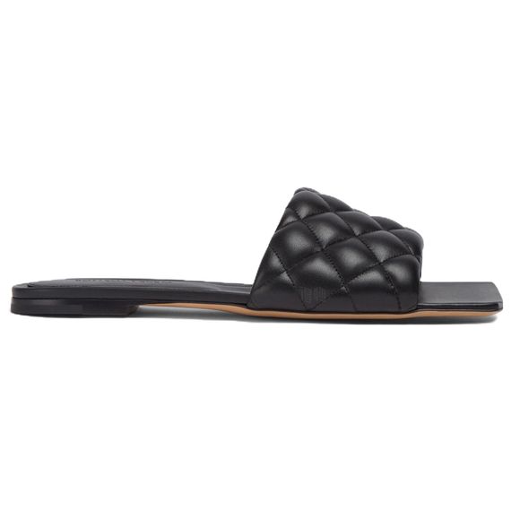 Bottega Veneta Checkered Slip-On Sandal 'Black'