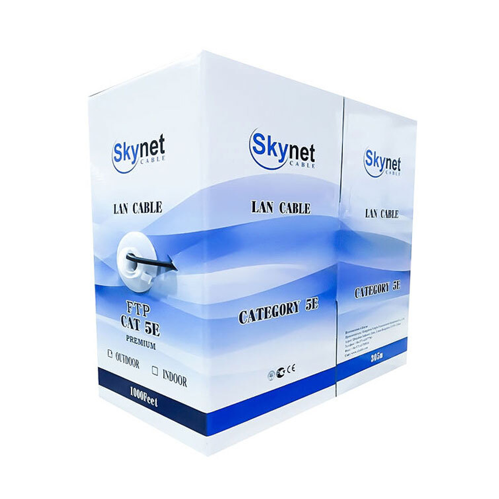 Кабель витая пара U/UTP 5e кат. 2 пары SkyNet CSL-UTP-2-CU