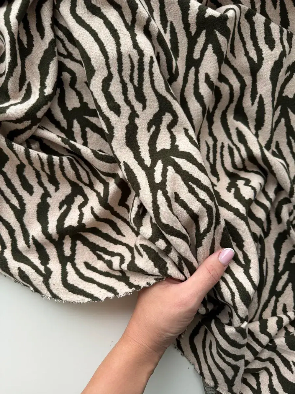 Ткань вязаный трикотаж теплый