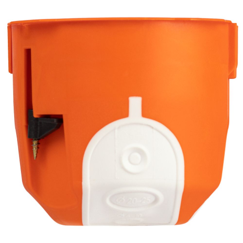 Коробка установочная ЭРА KUU-71-65-unibox двухкомпонентная универсальная оранжевая 71х65мм UniBox саморезы IP30