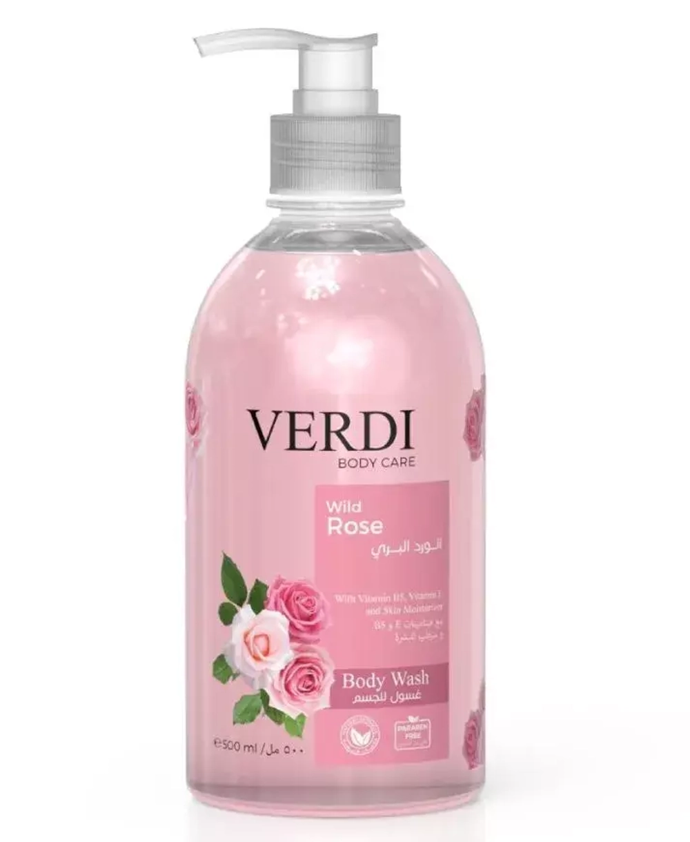 VERDI Гель для душа  500мл ДИКАЯ РОЗА/WILD ROSE*24