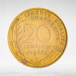 France, 20 Centimes 1966 - Marianne, VF