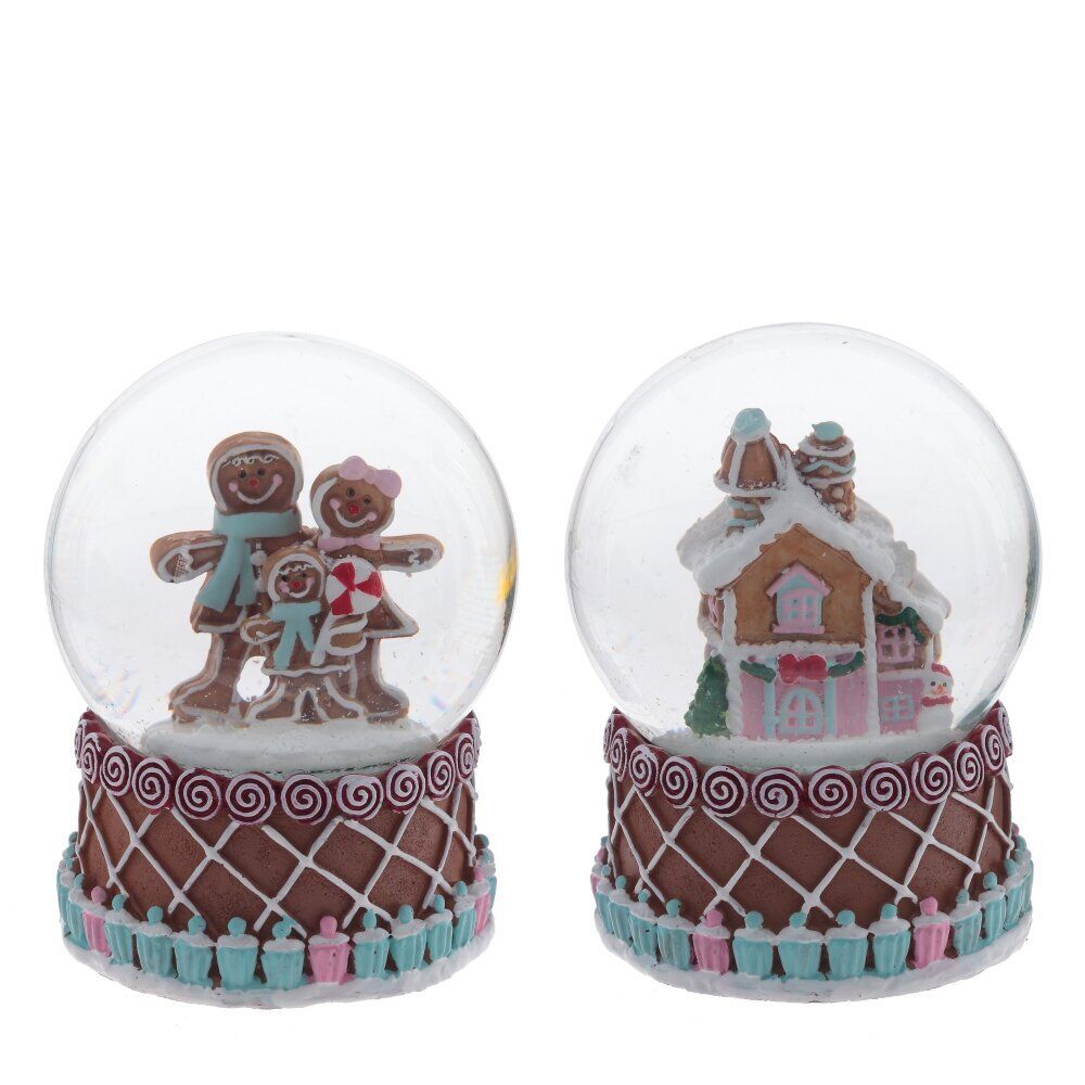 GAEM Фигурка декор в стекл шаре "Пряник", D 6,5 см, L6 W6 H9 см, 2в.