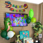 Гирлянда-буквы «С Днем Рождения. Динозавр», 120 см