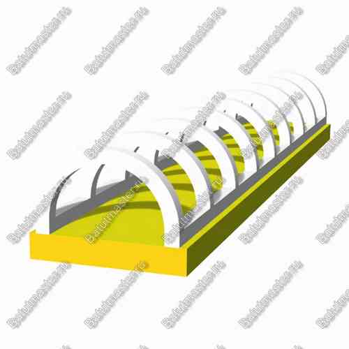 Водная горка с надувным дном, на подкачке ТУРБО "Яркость", 200*3*2,1 м
