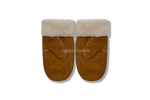 UGG Варежки Замшевые Женские Коричневые