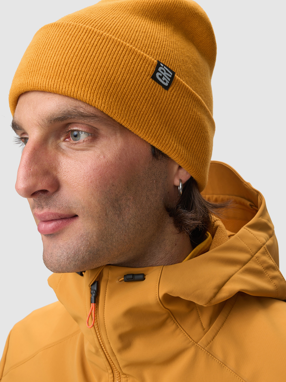 Шапка унисекс Норд горчичная