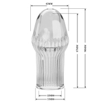 Прозрачная насадка на пенис Huel - 9 см. (Цвет: прозрачный)