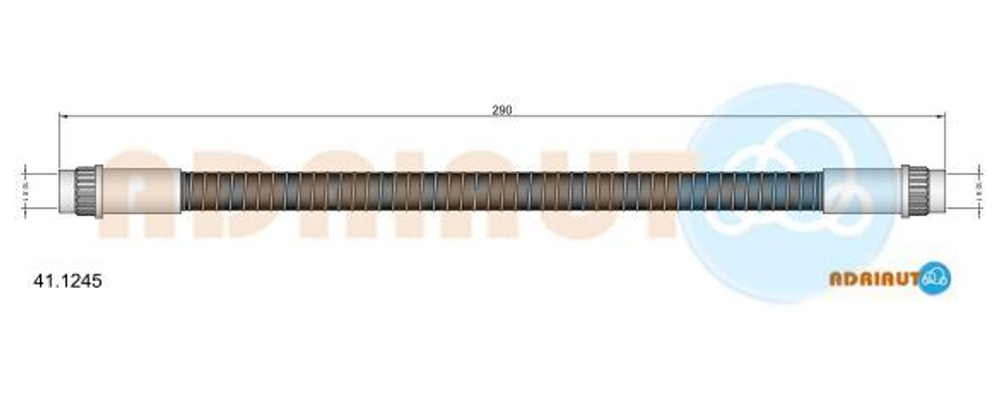 A.B.S. - 411245-ADR - Brake Hose - Na nasem stanju artikl proizvodaca ADRIAUTO.