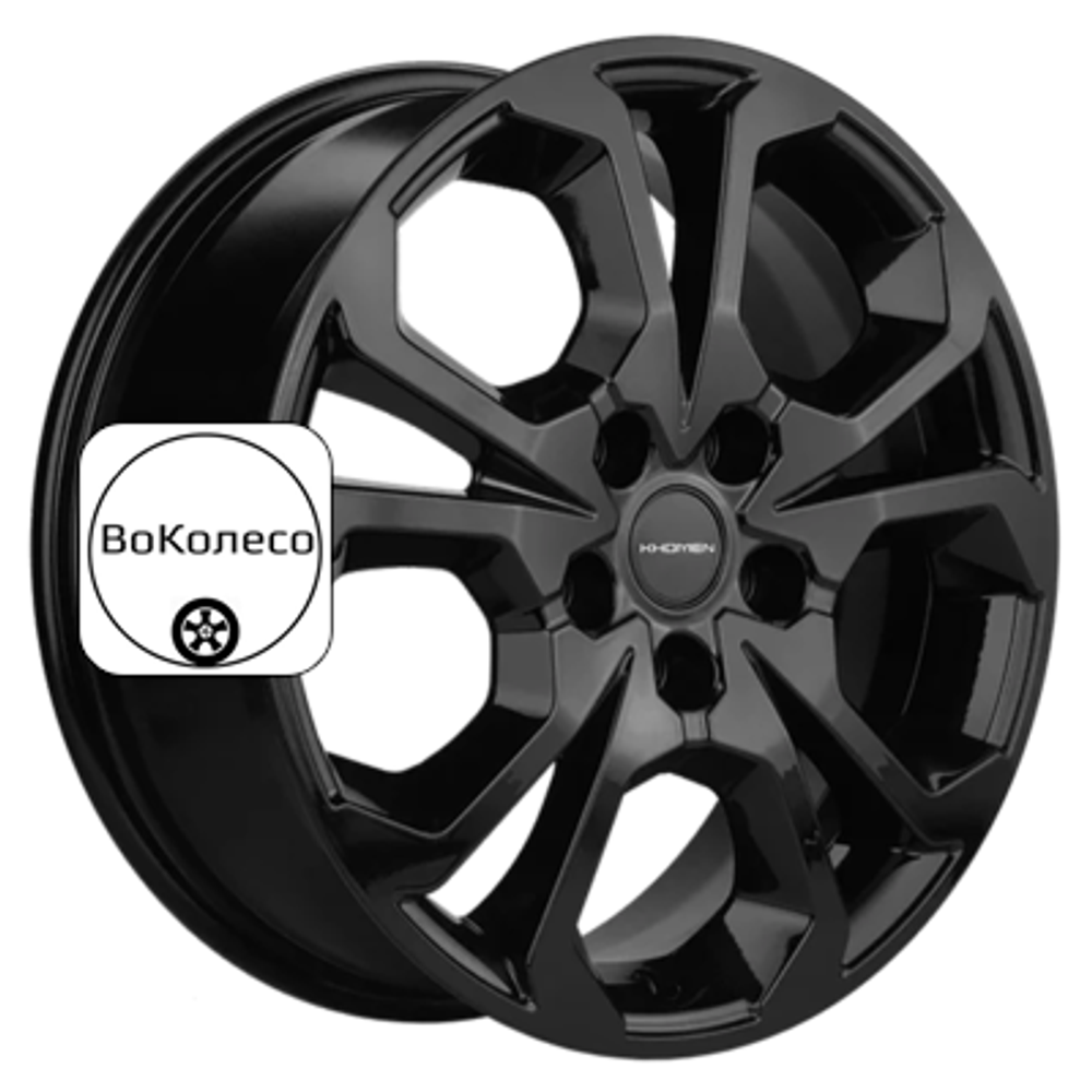 6,5x17/5x114,3 ET45 D54,1 KHW1711 (Coolray) Black Khomen Wheels