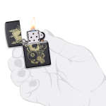 Зажигалка Zippo Gambling Design с покрытием Black Matte