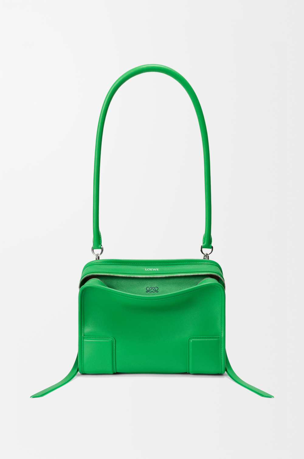 Loewe Маленькая сумка Amazona 180 из мягкой телячьей кожи, зеленый