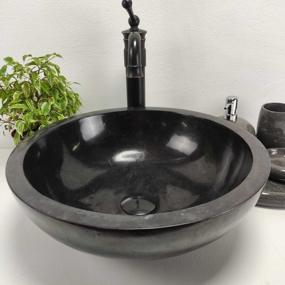 Раковина из мрамора Bowl Black Small BM-61094 40*40*15