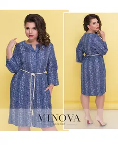 Платье 18-17-голубой Minova