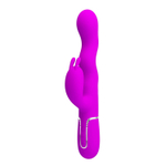 Лиловый вибратор с функцией волновой стимуляции Laursen - 24,9 см.