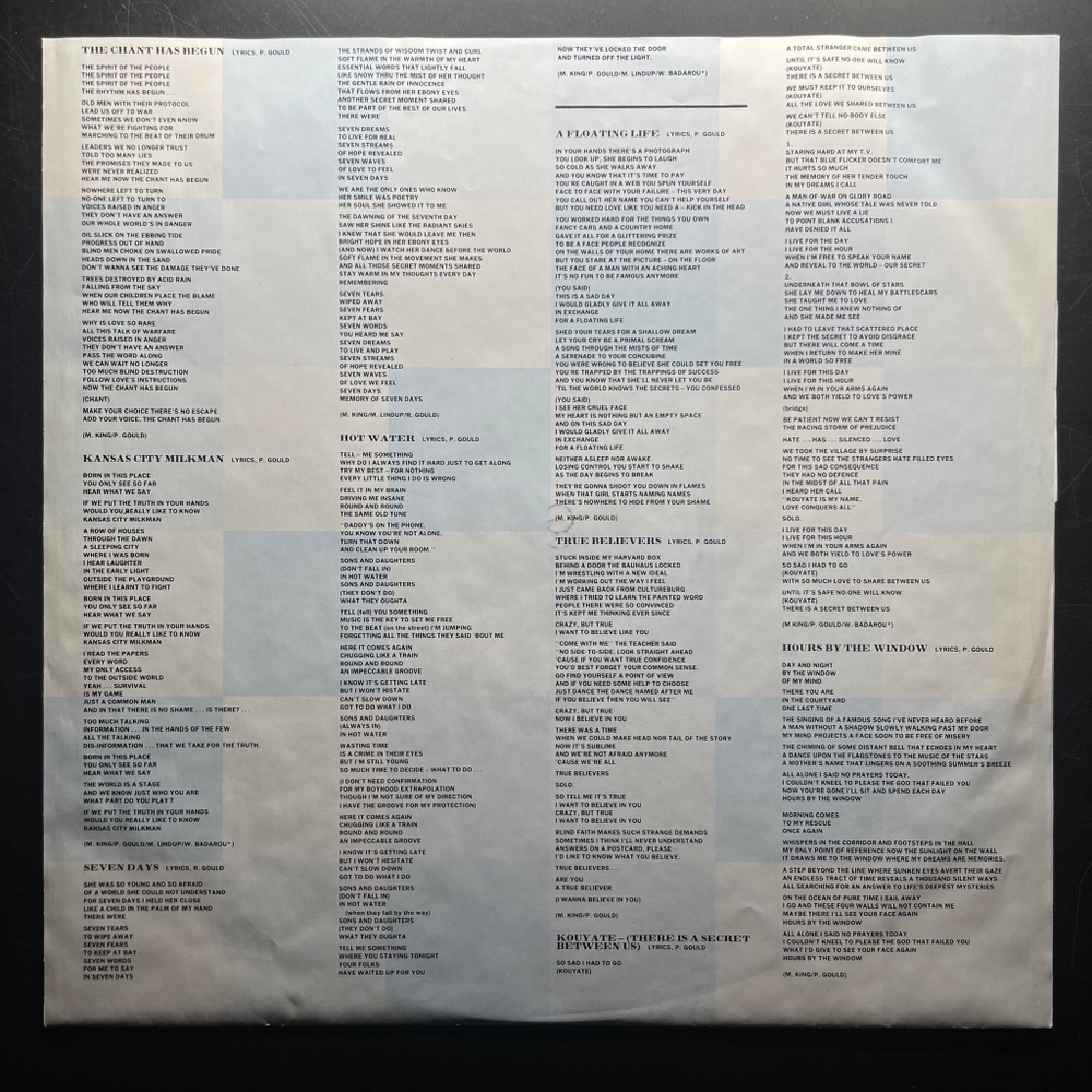 Level 42 ‎– True Colours (Германия 1984г.)