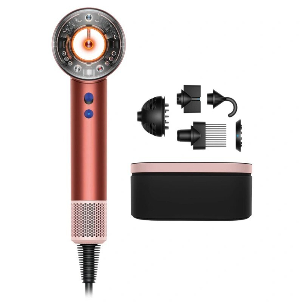 Фен Dyson Supersonic Nural HD16, Strawberry bronze/Blush pink (Подарочный кейс для хранения)