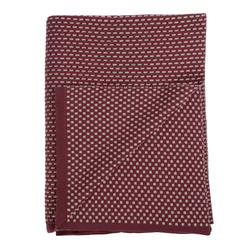 Плед вязаный 130х180 Tkano Essential бордовый