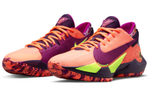 Nike Freak 2 round head lace-up fabric synthetic leather shock absorption non-slip wear-resistant low-cut actual combat basketball shoes men's orange purple