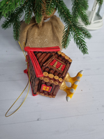 Избушка на курьих ножках ёлочная игрушка