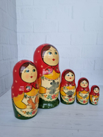 Матрешка с зайчиком 5 мест