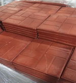 Полимер-песчаная плита тротуарная УНИВЕРСАЛЬНАЯ "8кирпичей" 250x250x20 (красный)