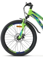 Велосипед 24" Stels Navigator-465 MD, рама 11" неоновый-лайм/синий
