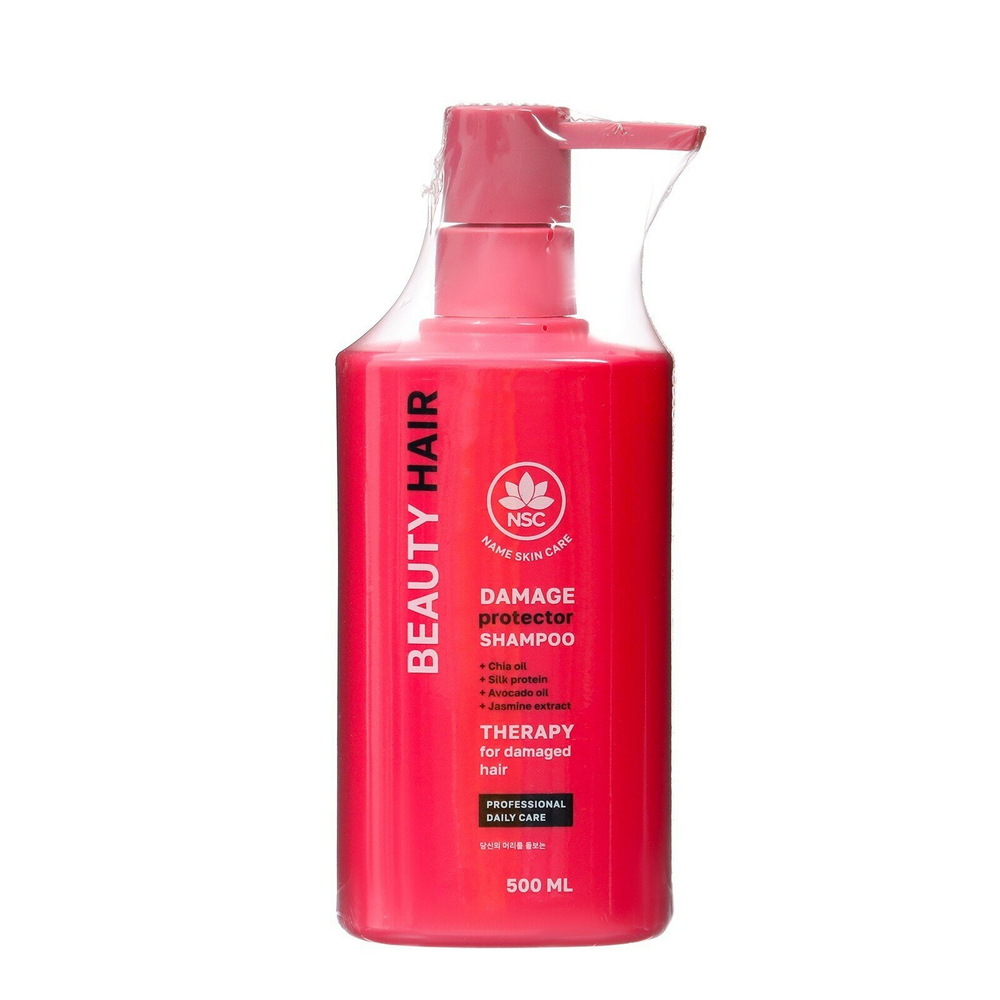 Name Skin Care BEAUTY HAIR Шампунь восстанавливающий для поврежденных волос  500 мл