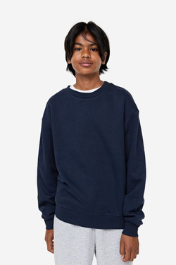 H&M Набор из трех толстовок с длинными рукавами, темно-синий