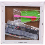 Алмазная мозаика на подрамнике с полным заполнением «МИР ЯРКИХ КРАСОК», леопард, 20*20см