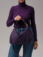 Замшевая сумка на плечо Deboro 30900 виноград