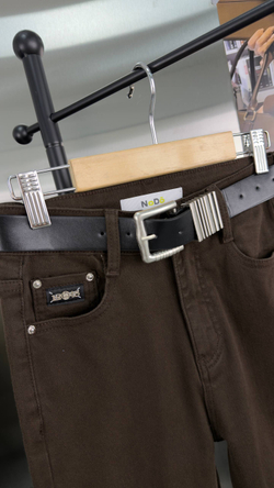 Брюки джинсовые женские арт.: 73056-7 цвет "шоколад"