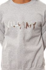 Свитшот Villany серый фото логотипа