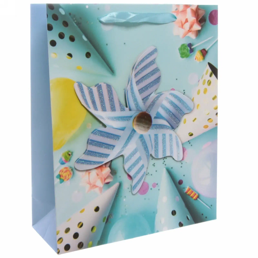 Пакет подарочный «Праздник» 32*26*10 см, микс