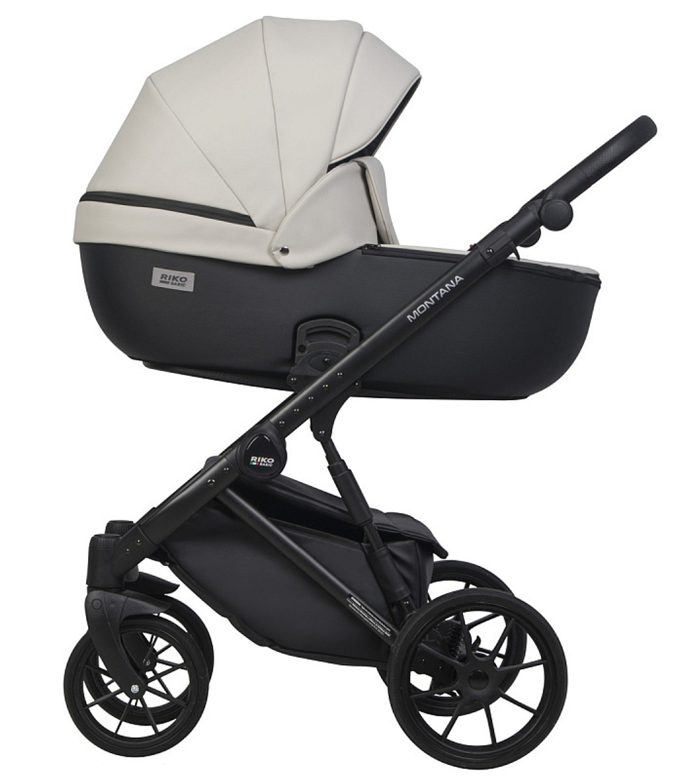 Детская коляска Riko Basic Montana Ecco 3 в 1 31 Light Silver-Black