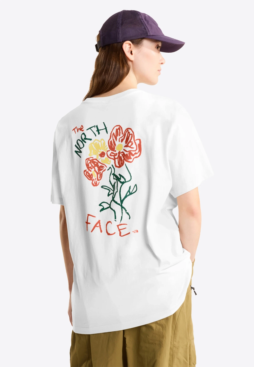 Футболка The North Face RELAXED UNISEX - tnf white/soft yellow