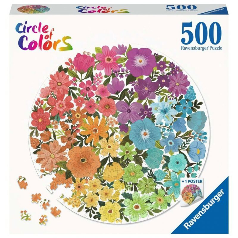 Ravensburger - Пазл Цветовая палитра Цветы 500 шт. 171675