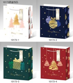 GAEM Пакет подарочный (бумага 210г/м2, блок 12шт), L18 W8,5 H24 см, 4в.