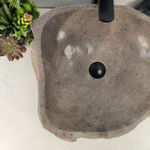 Каменная раковина из речного камня RS-05592 (48*44*15) 0856 из натурального камня