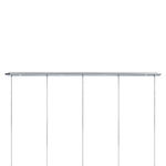 L5PL721134 Подвес пятерной линейный EXTRA 5x3x5W(led) G9  (721134 - 5 + 572164 -1) ХРОМ