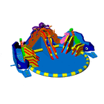 Наземный аквапарк с бассейном «Аквасфера», 20×17×7 м