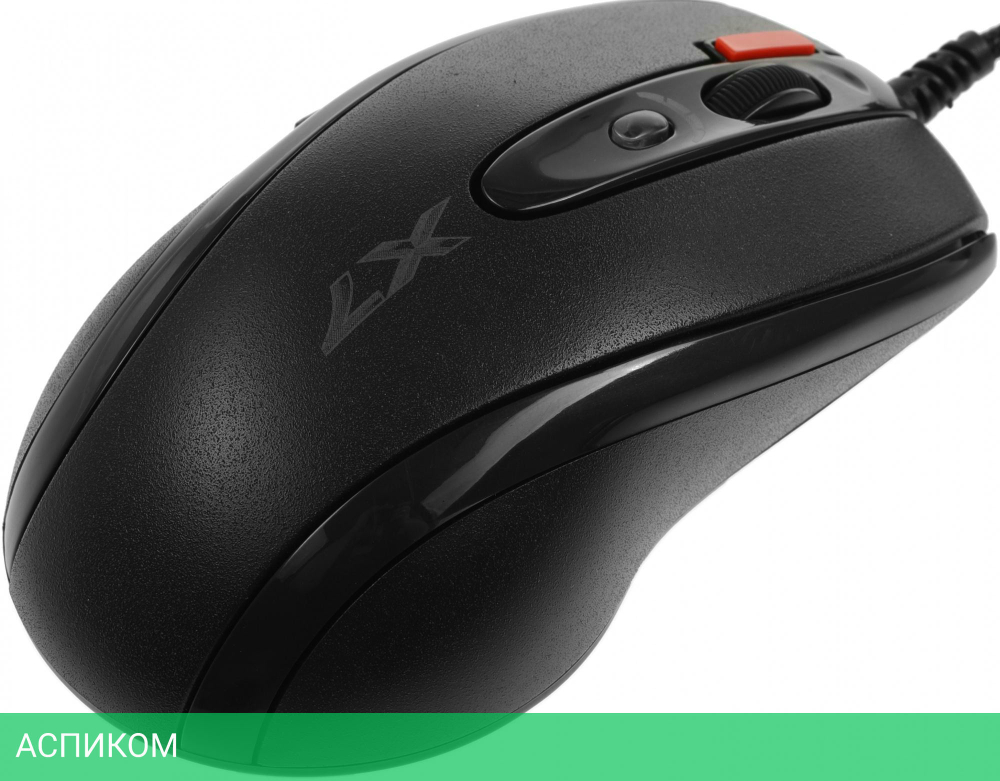 Мышь A4Tech X-7120 + коврик X7-200MP черный