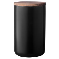 Банка для хранения керамическая, 750 мл, черная