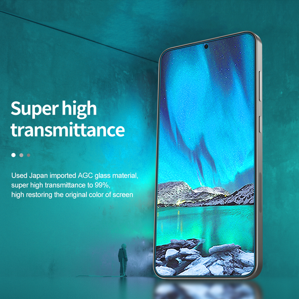 Защитное стекло с прозрачными рамками от Nillkin для Samsung Galaxy S24+, серия H+Pro Anti-Explosion Glass Screen Protector
