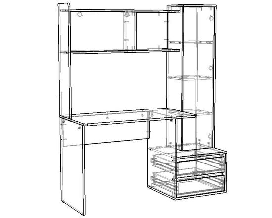 Стол письменный ЛАВОРО-9 правый