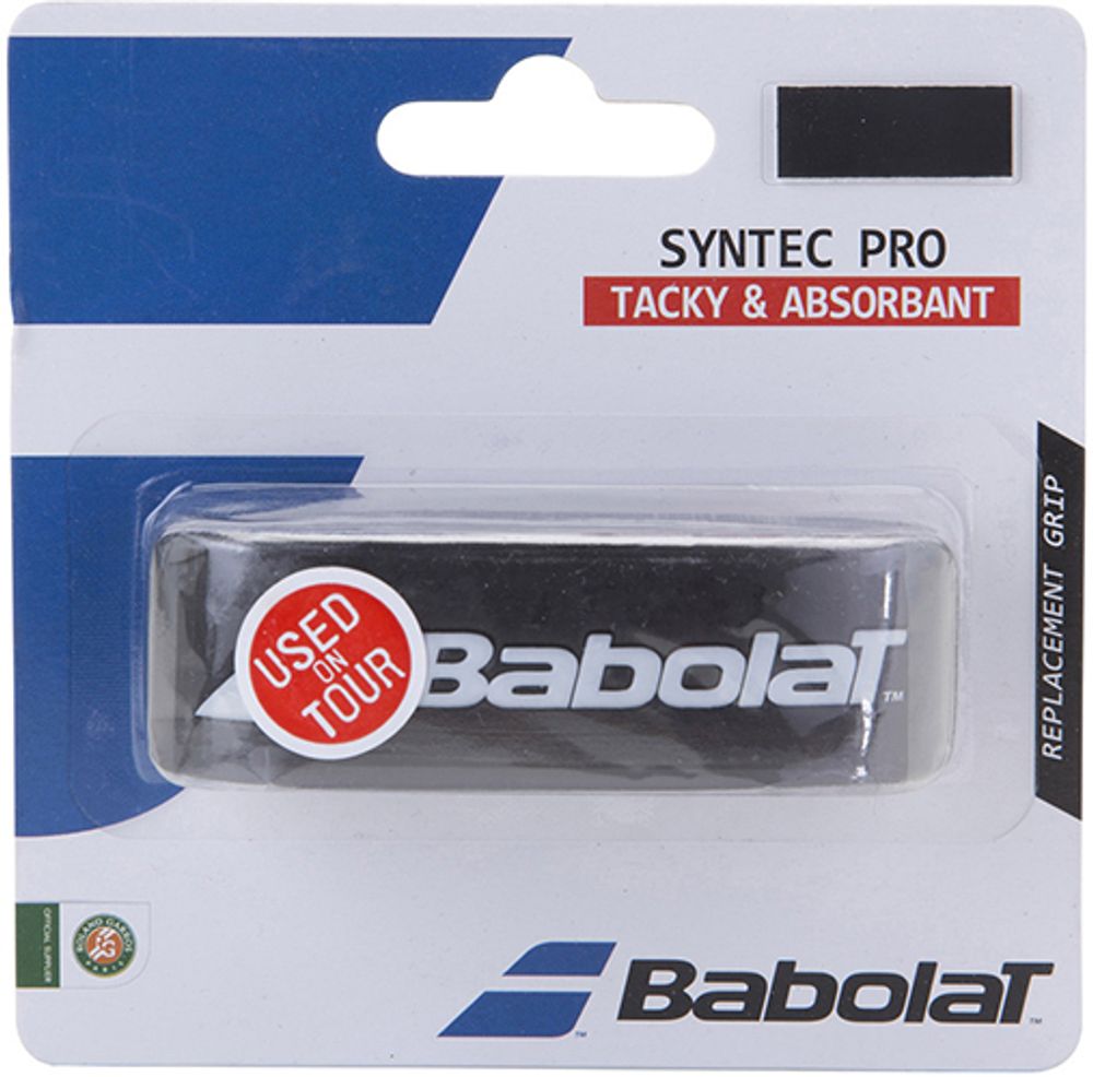 Теннисные намотки базовые Babolat Syntec Pro 1P - black/white